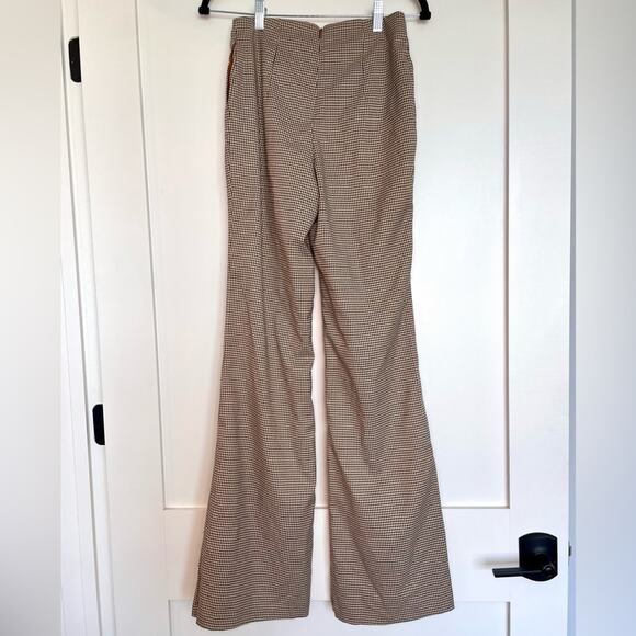 MAJORELLE Arlana Pant in Brown Check Size XS - Picture 6 of 12